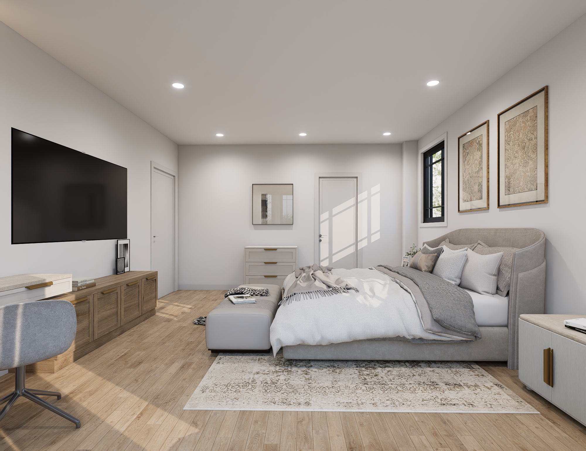 These are renderings of the home, finishes can be changed.