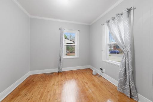 Bedroom off the flex room, is also bright with these windows.