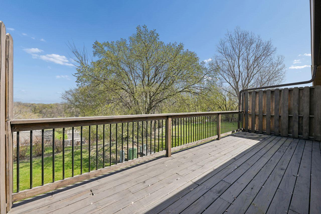 Private balcony offers plenty of space for outdoor seating