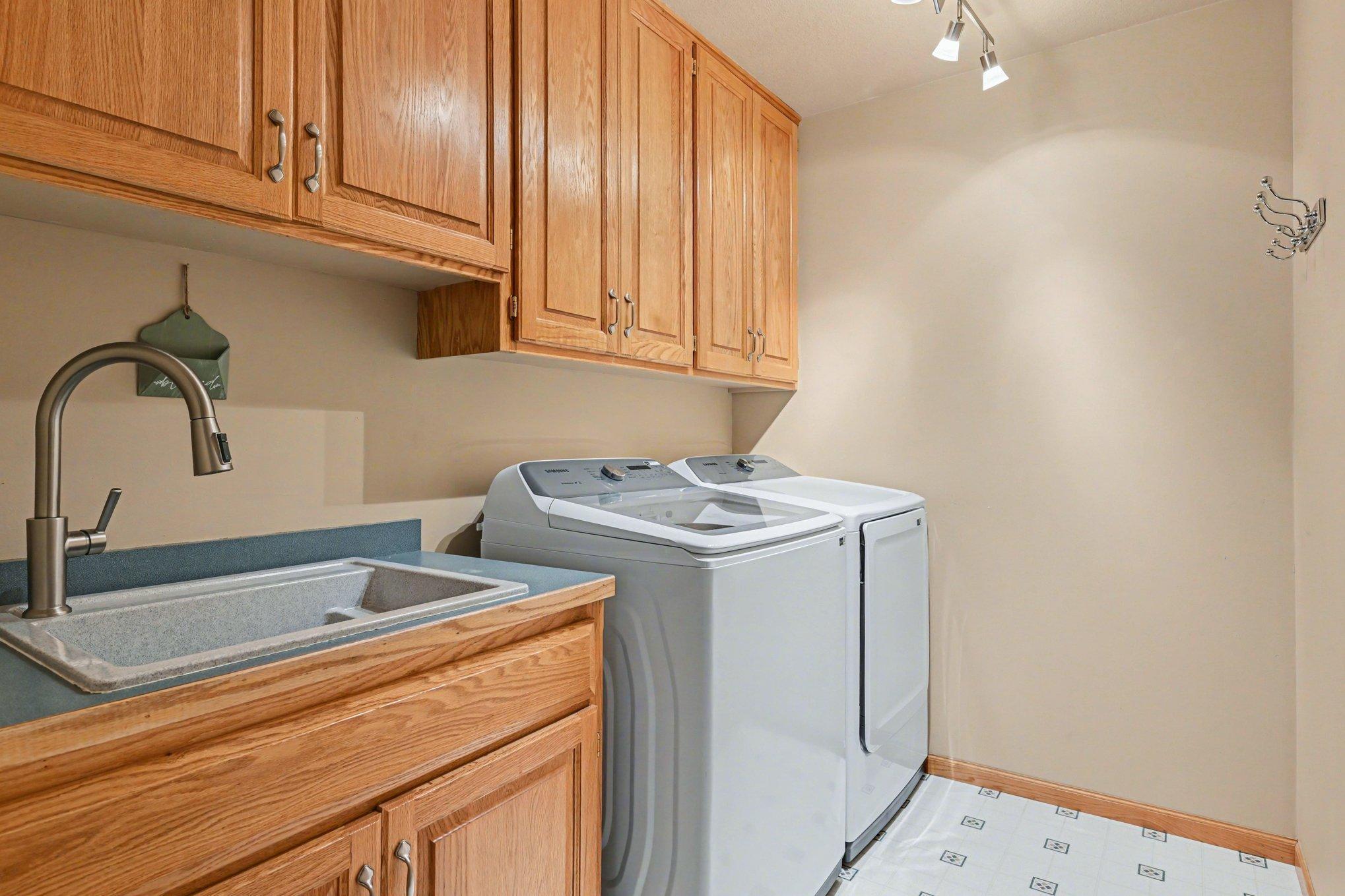 Main level laundry room