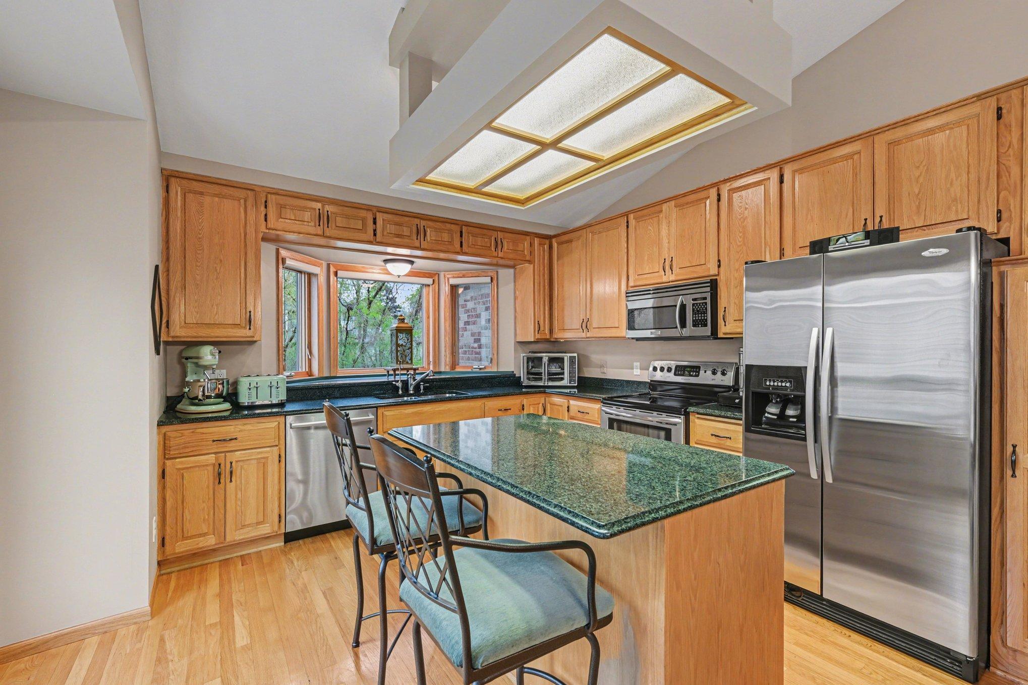 spacious entertaining kitchen