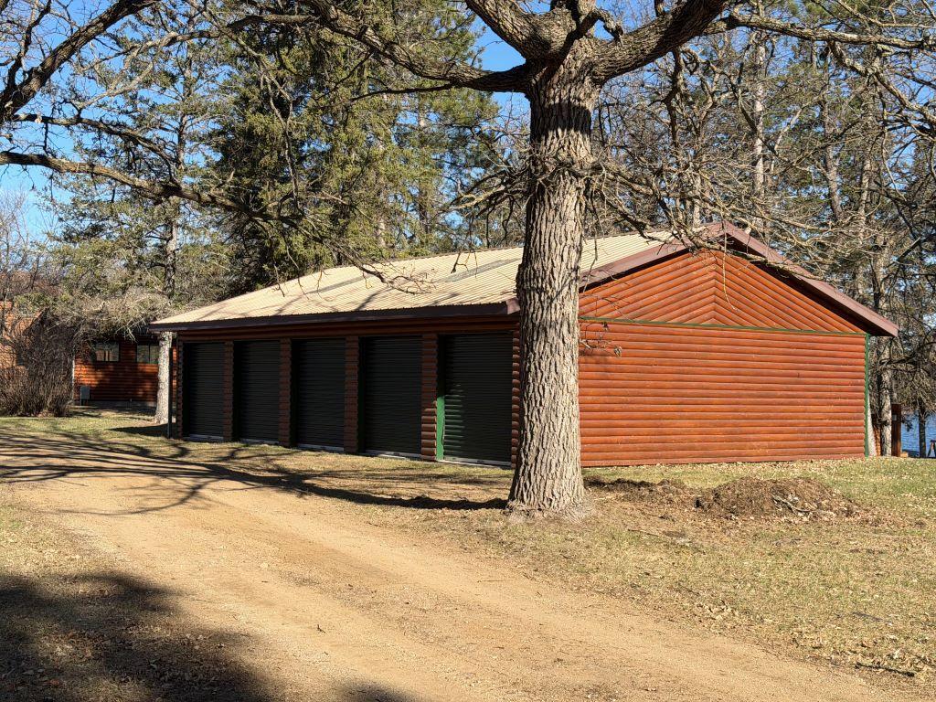 Each cabin has their own storage unit.