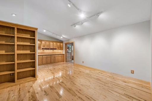 This area could be used as a living room or a formal dining room