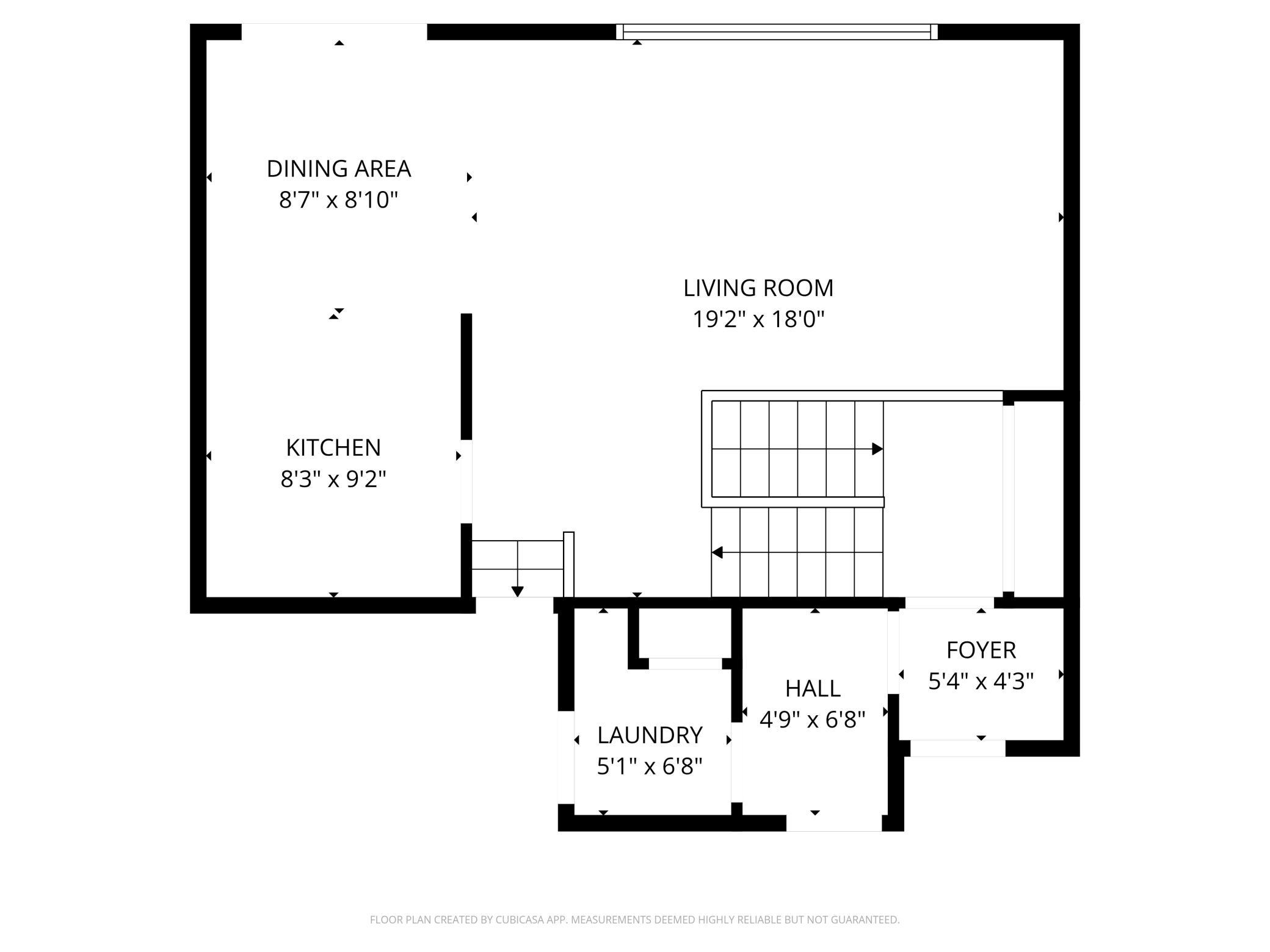 Main floor floorplan.