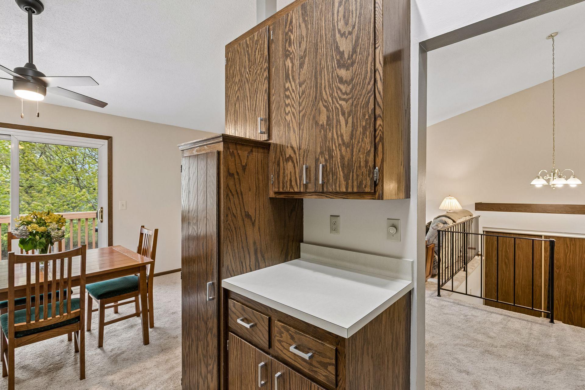 There is also an additional area for prep and storage.