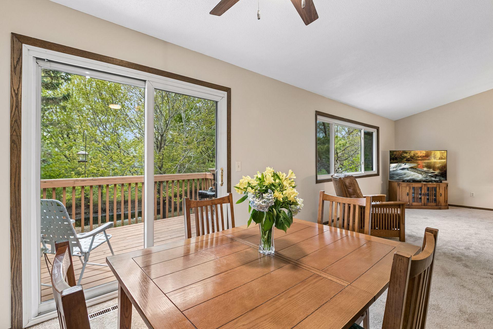 The entire townhome faces west and allows so much natural light to flow in.