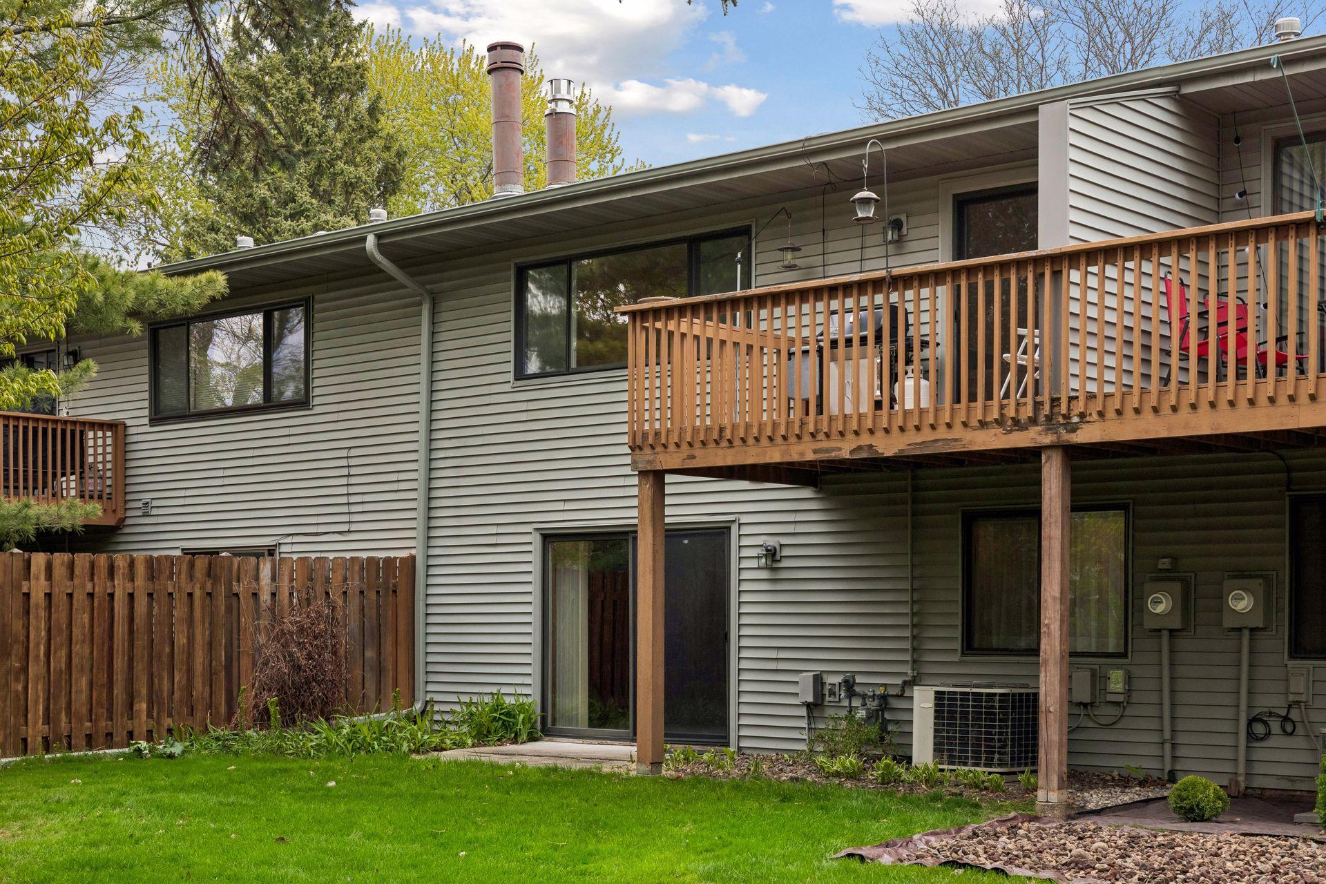 Rear exterior view of the home.
