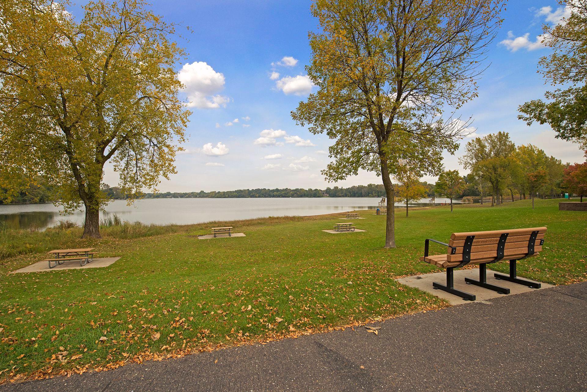 You are also just blocks from Snail Lake with miles and miles of trails and a playground.