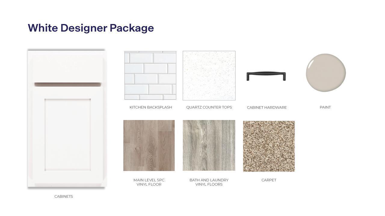 White cabinet interior package.