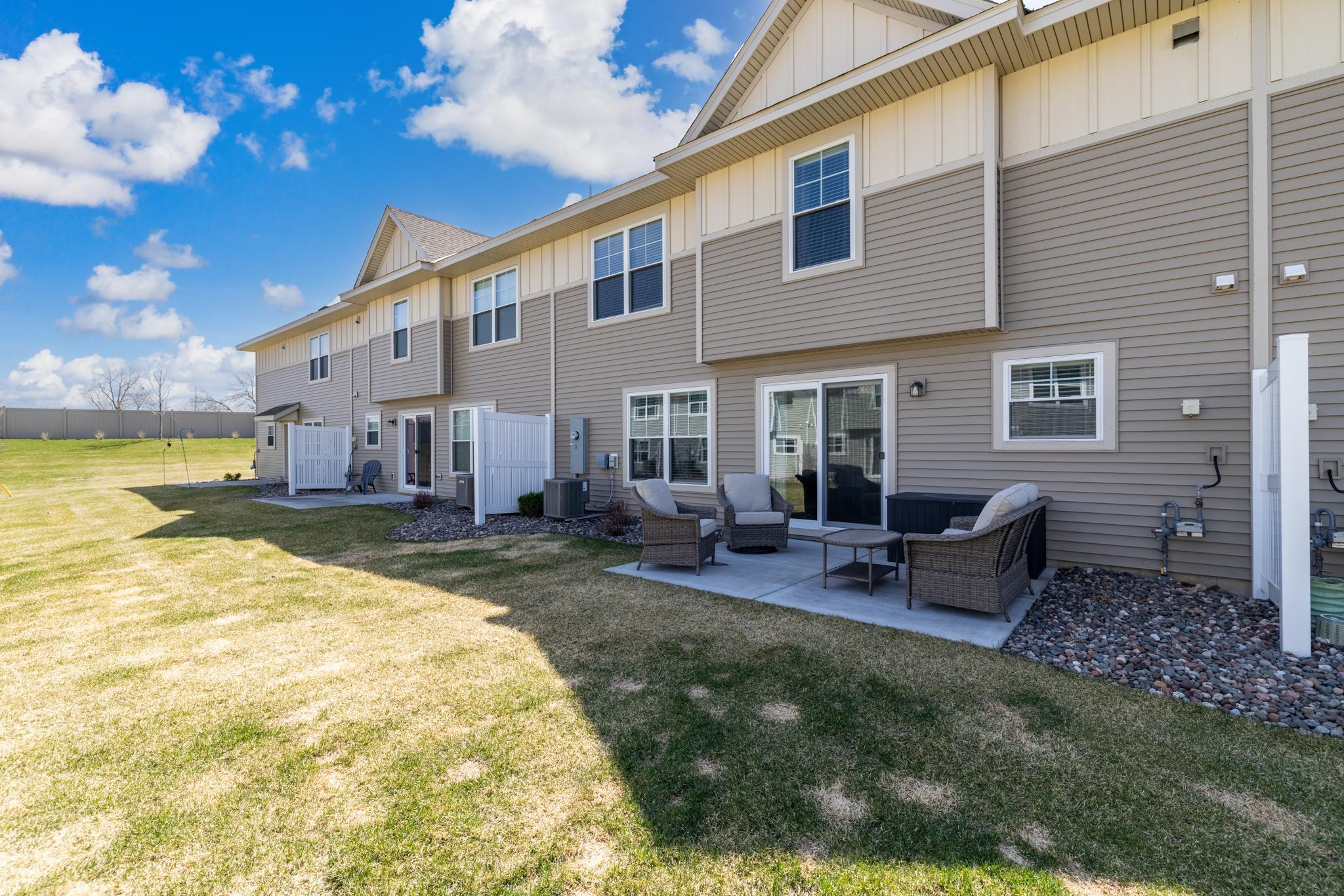 Back of Townhome & Patio