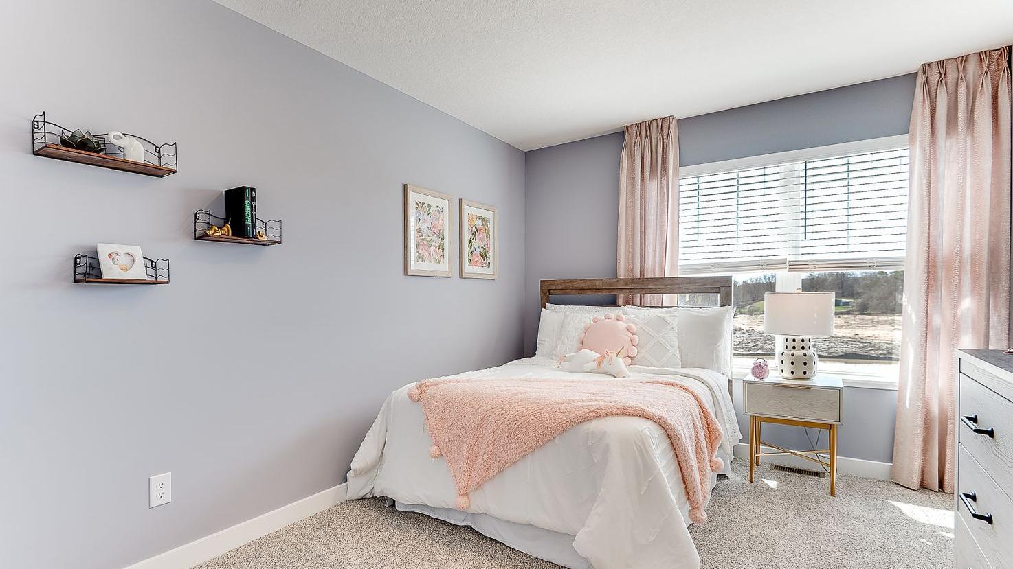 All four bedrooms on upper level. (Model photo, colors may vary.)