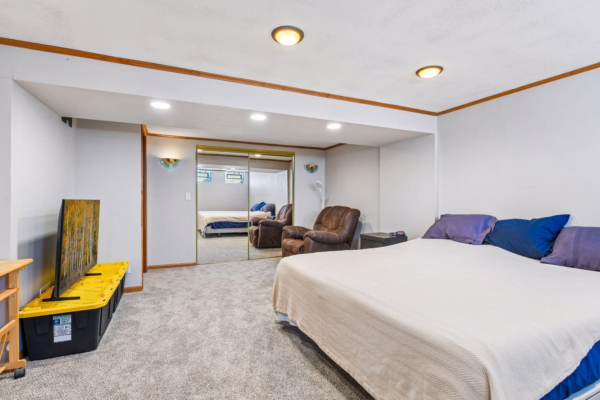 Spacious flex room in lower level