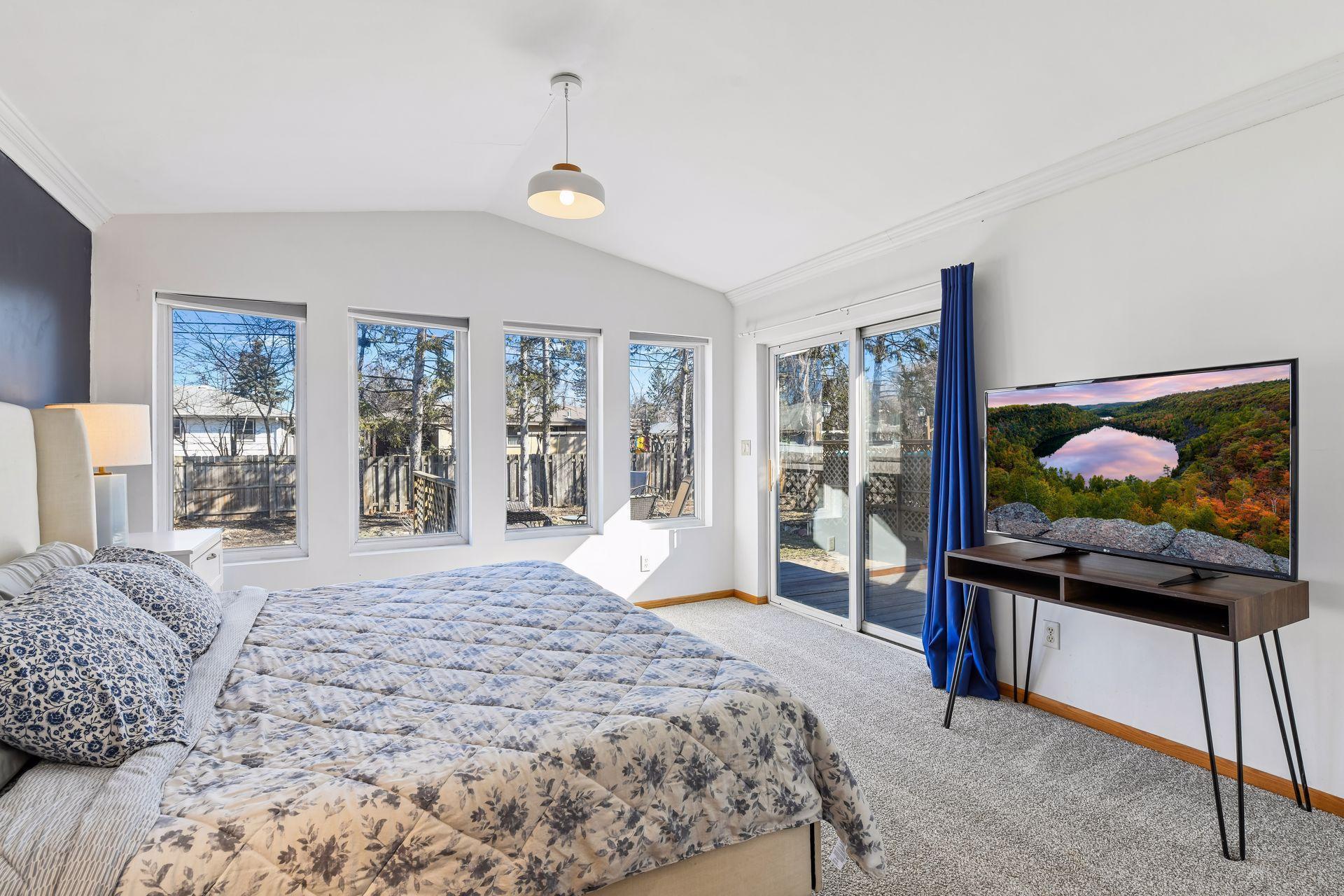 This room also offers patio access