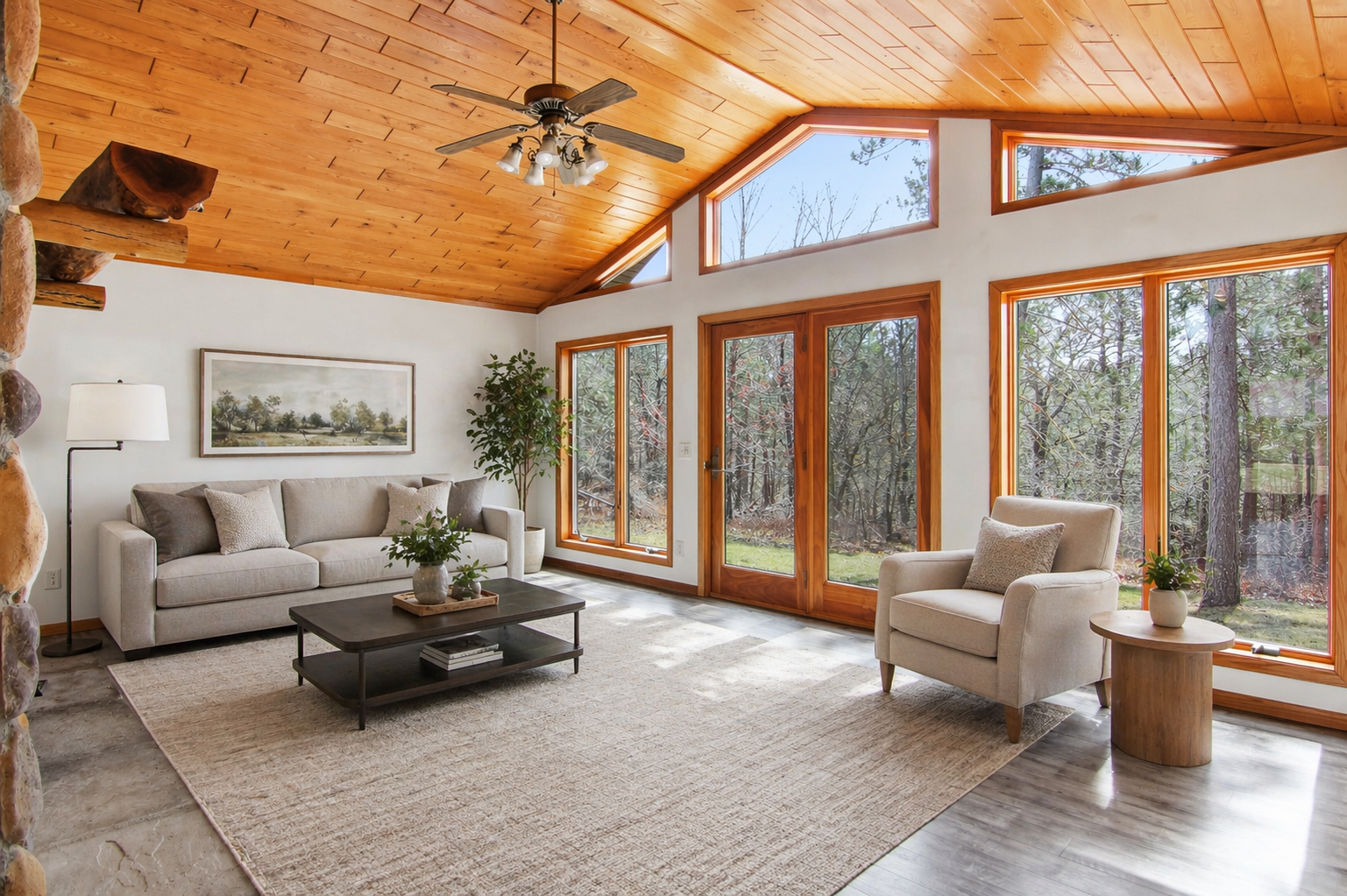 Virtually Staged Living Room