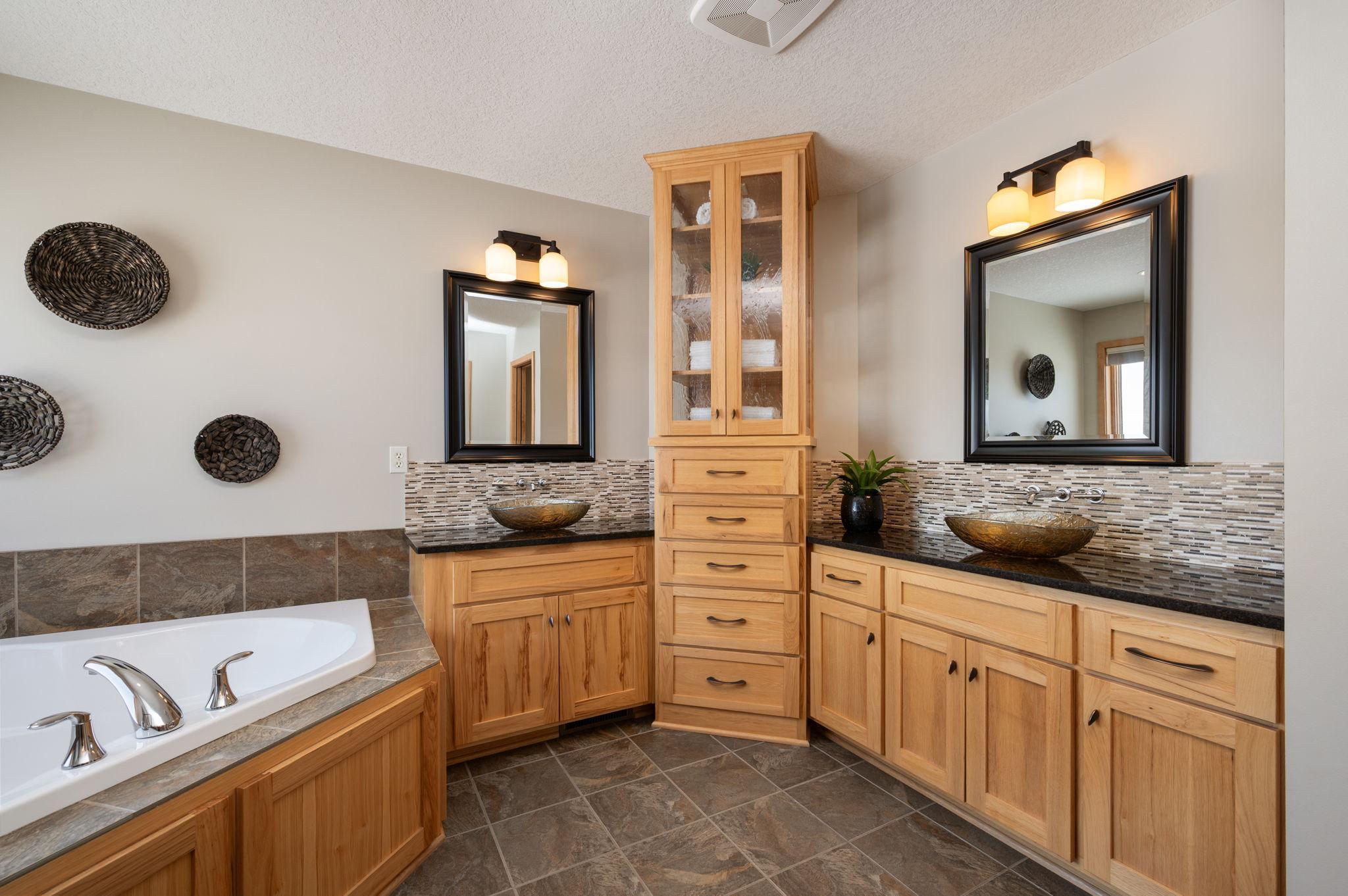 Hickory cabinets and built-in cabinets