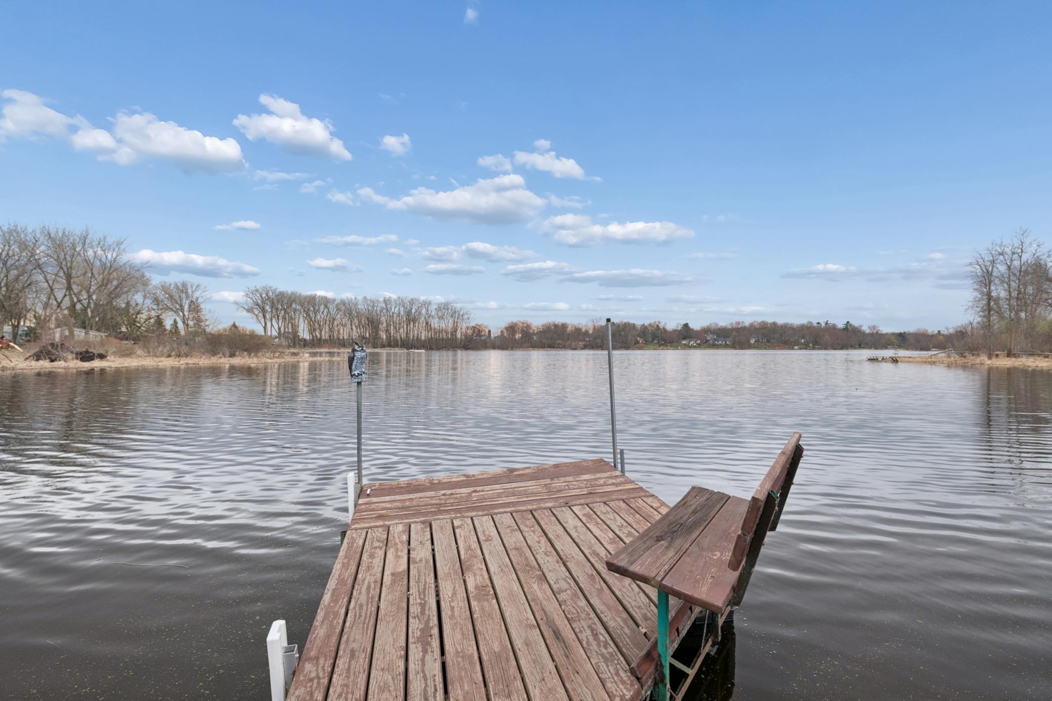 Dock comes with the property.