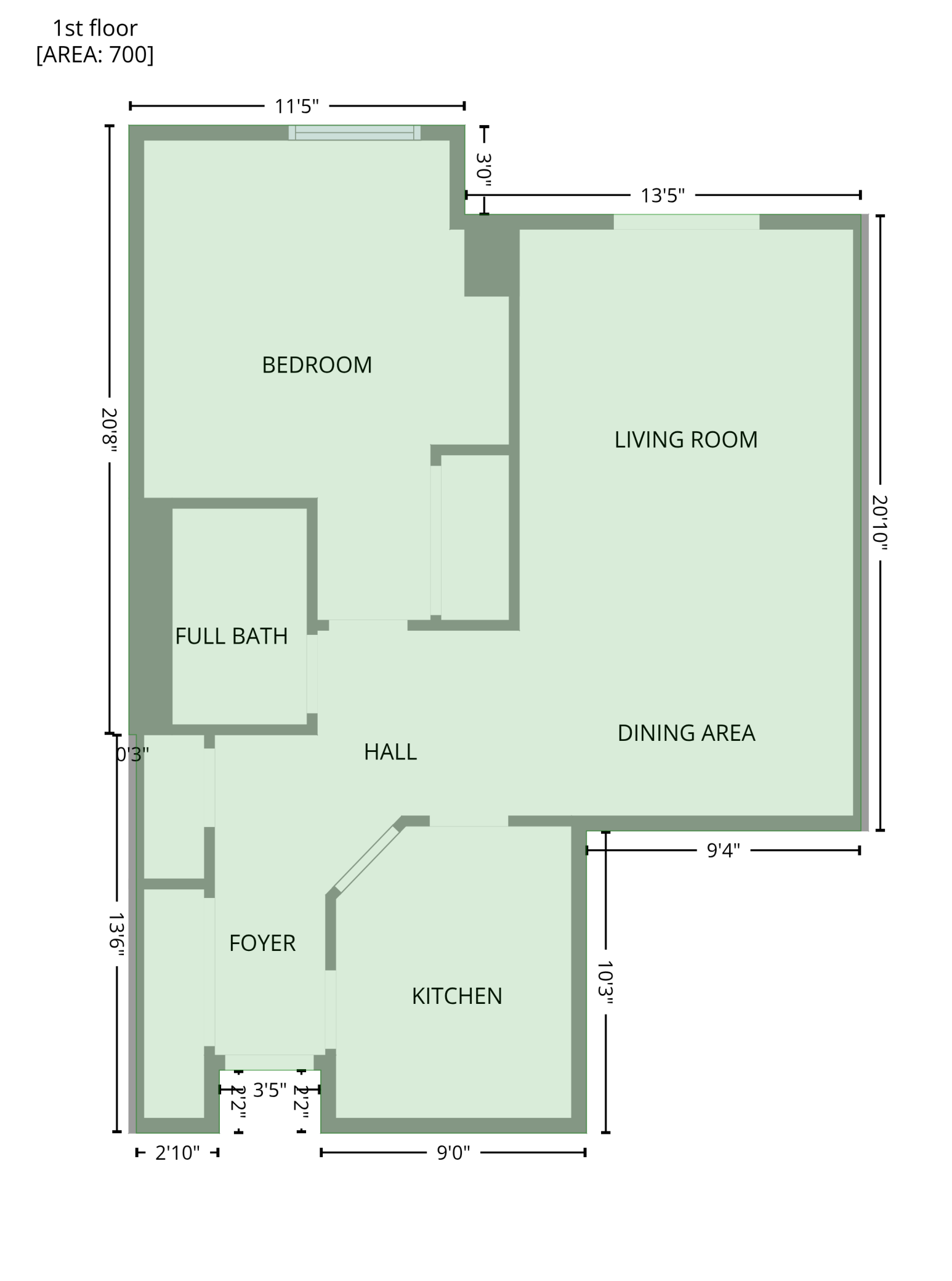 78 10th St E 406 - Gross Living Area