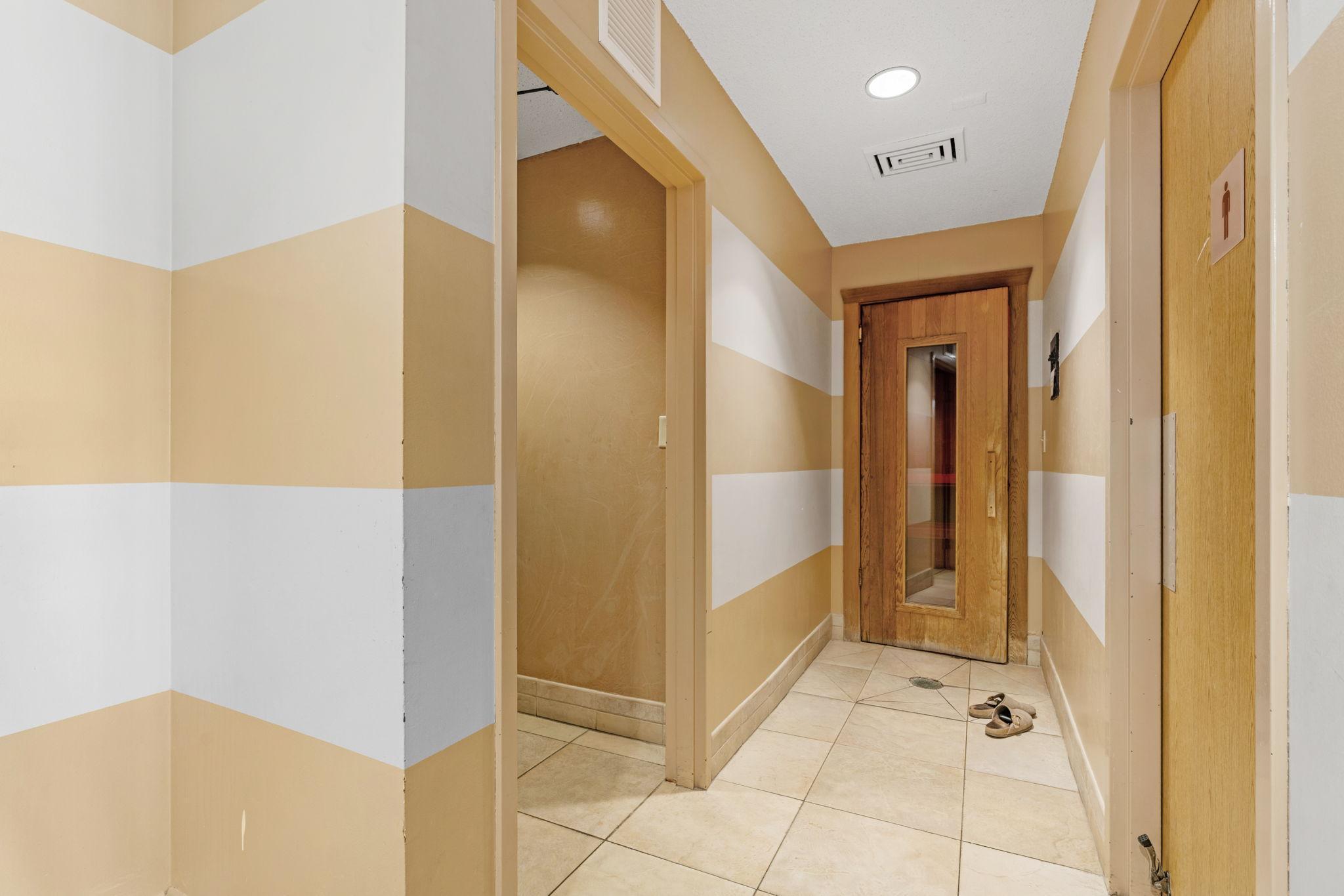 3rd Floor - Sauna and Showers