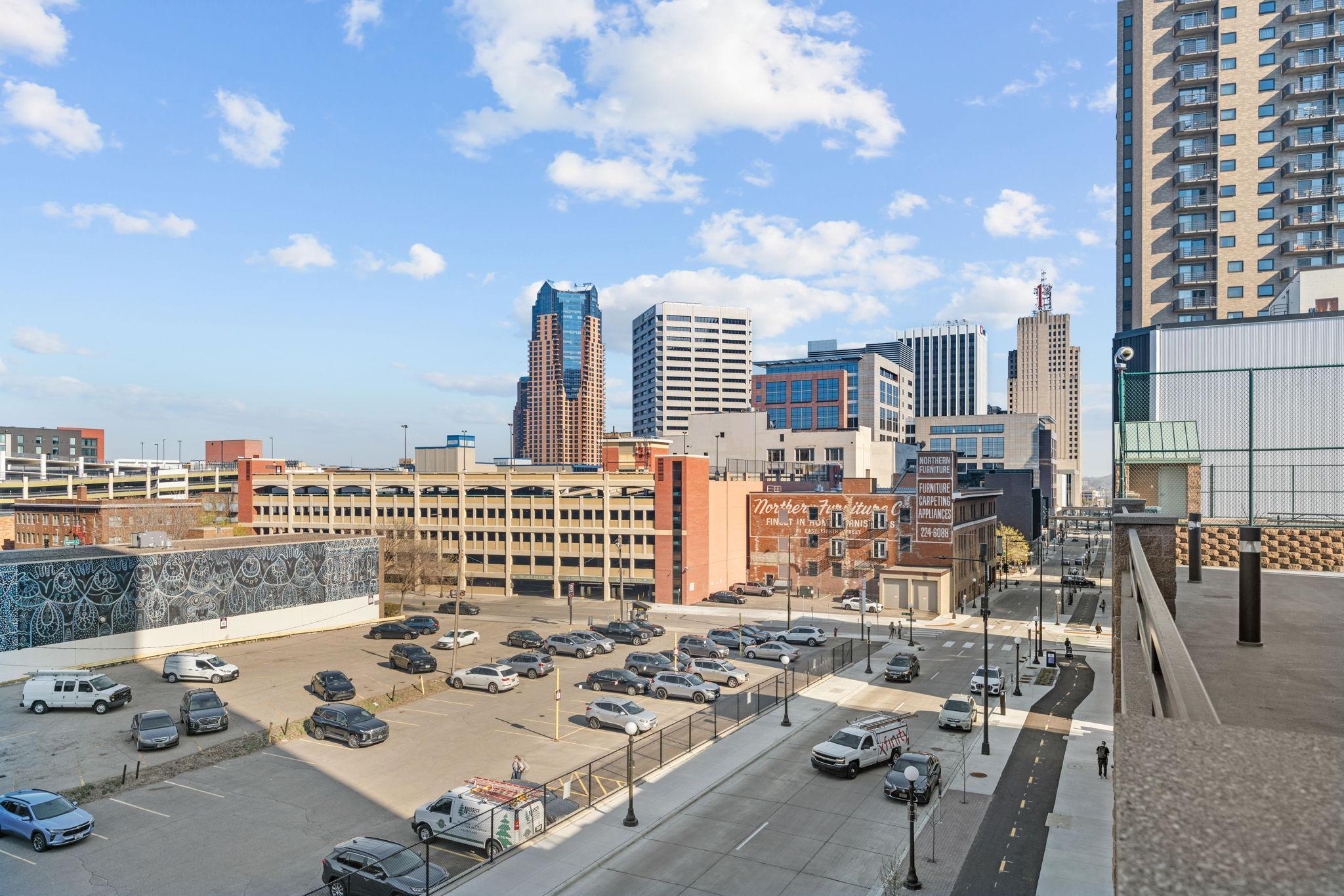Skyline View from Rooftop Patio