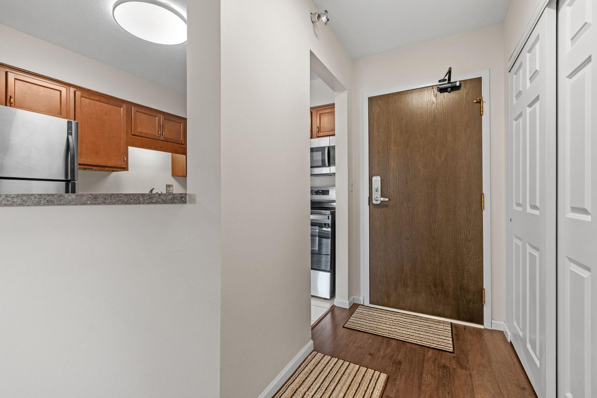 Front Entry with large closets and new LED lights