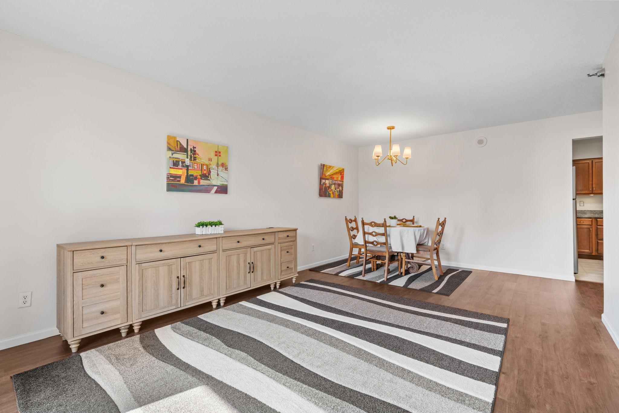 Living Room and Dining Room freshly painted