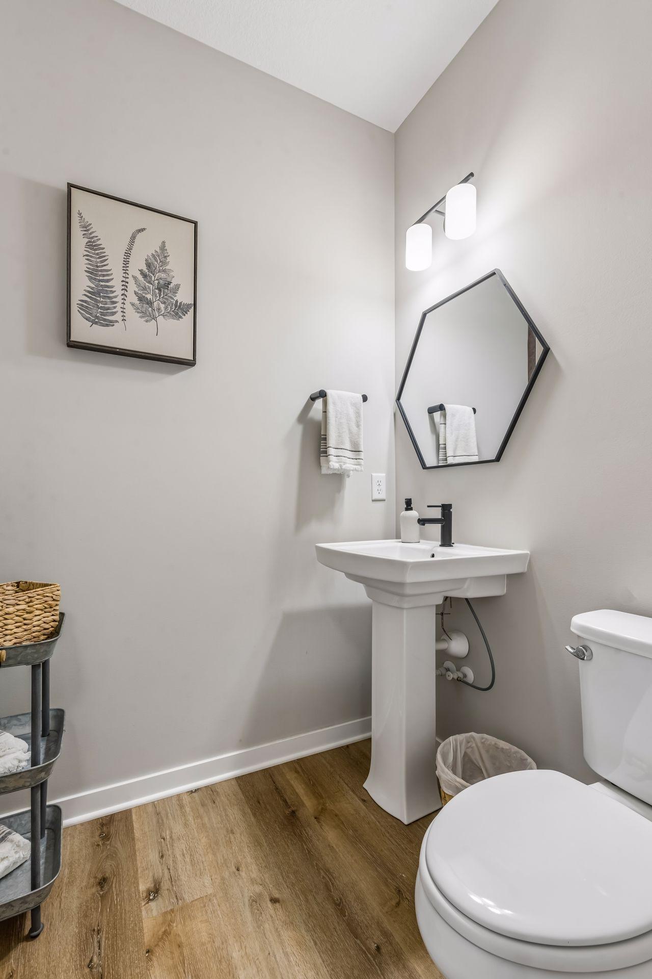 Main floor powder room