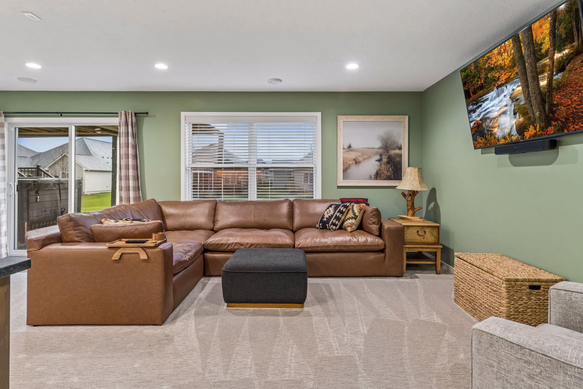 Lower level family room