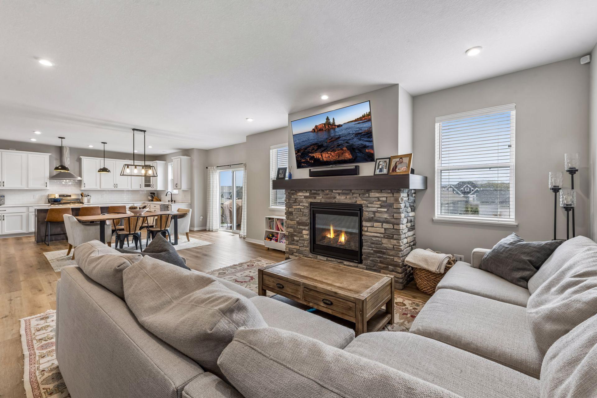 Desirable open floorplan