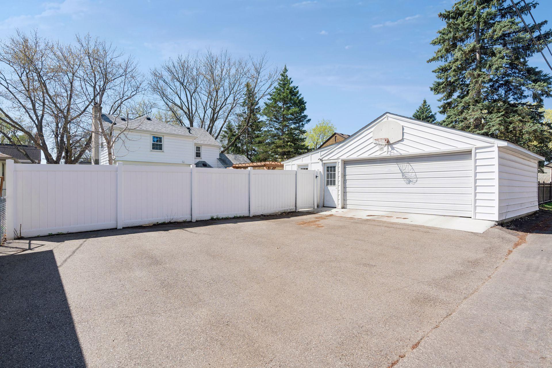 Detached garage with extra storage