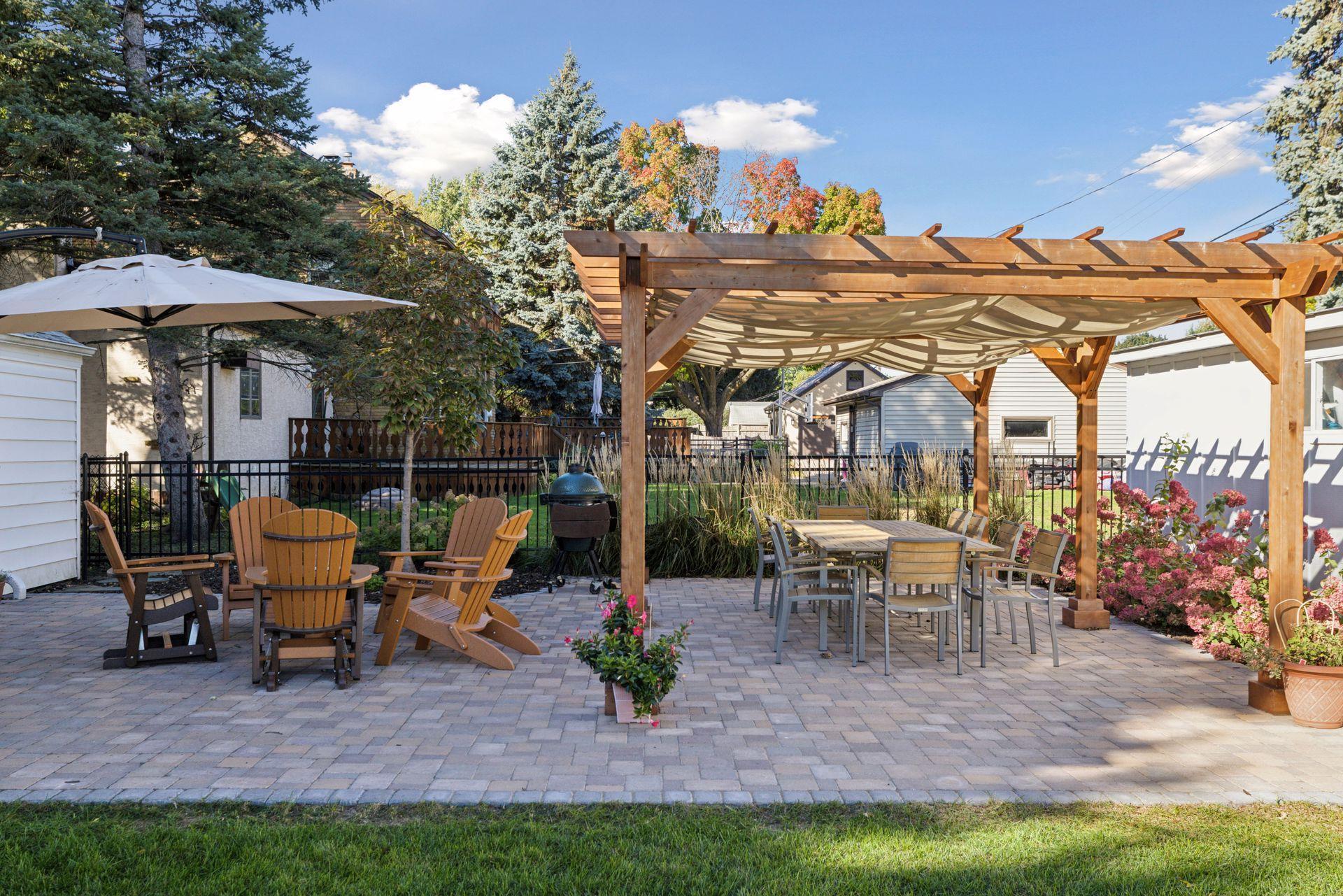 Recently installed patio and landscaping!