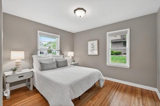 Comfortable secondary bedroom with great natural light