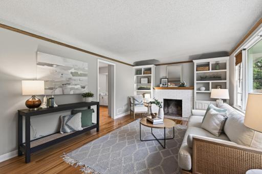 Comfortable gathering spaces with effortless flow throughout the main level