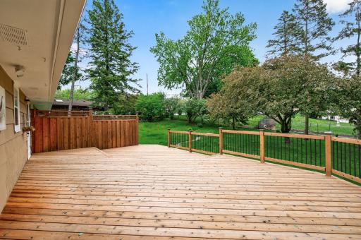 Expansive deck built for summer entertaining and outdoor dining