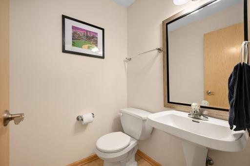 there is a bathroom on this main level too.