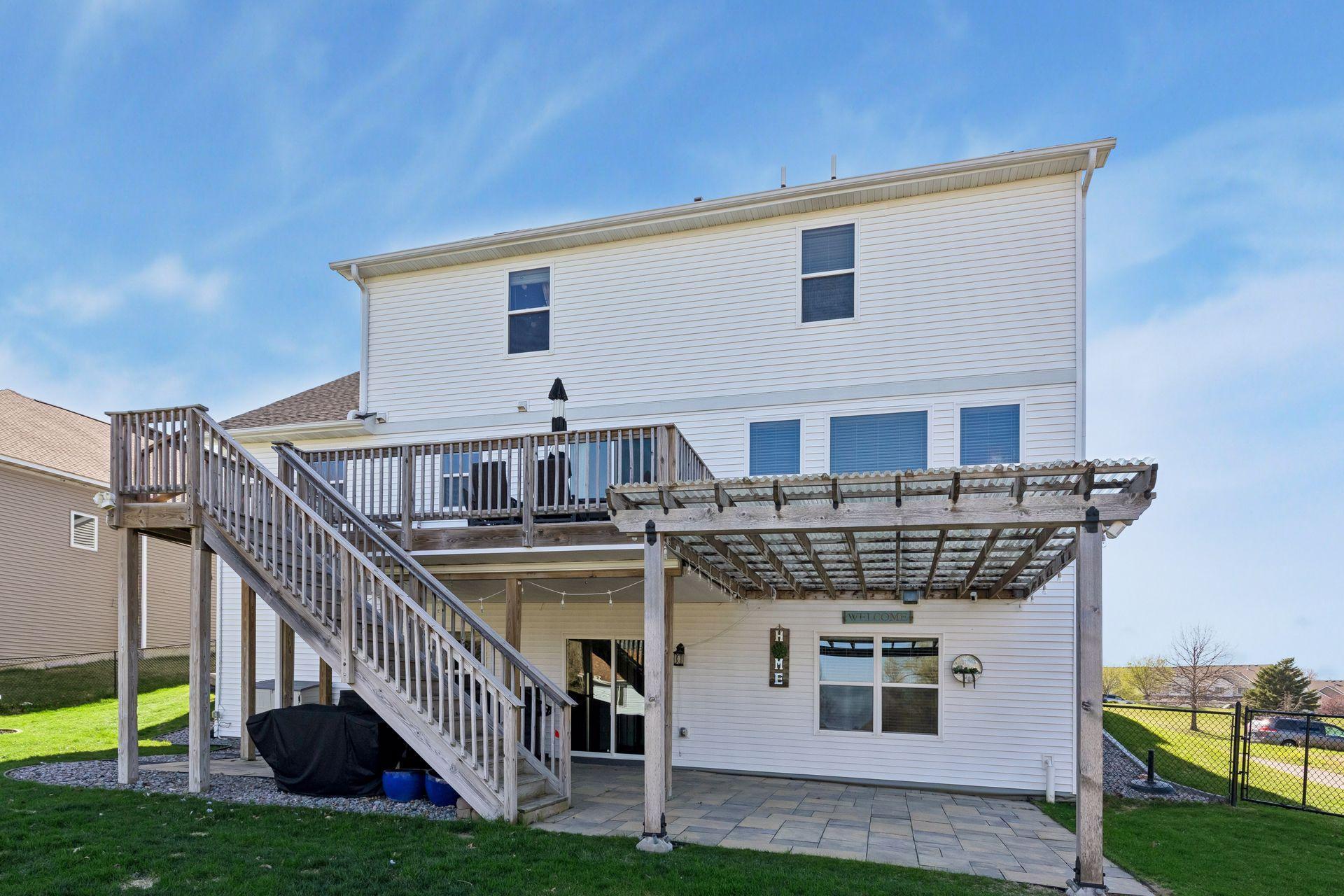 Fenced Backyard w/ Deck, Patio w/ Pergola, Firepit, and Tuff Shed Storage