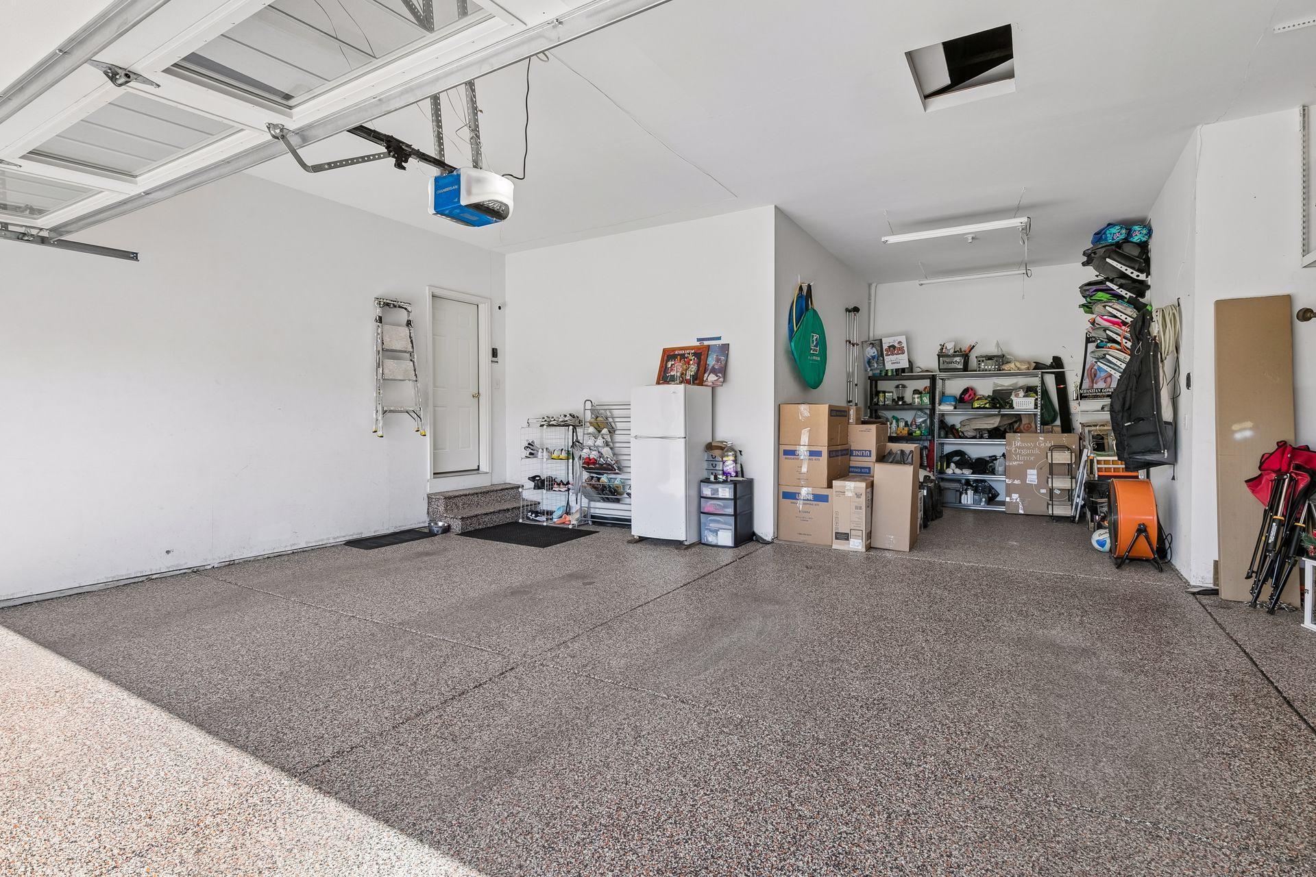 4-Car Epoxy Floor Garage