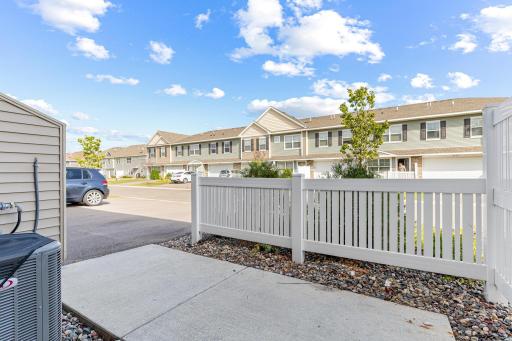 This property features its very own private front patio.