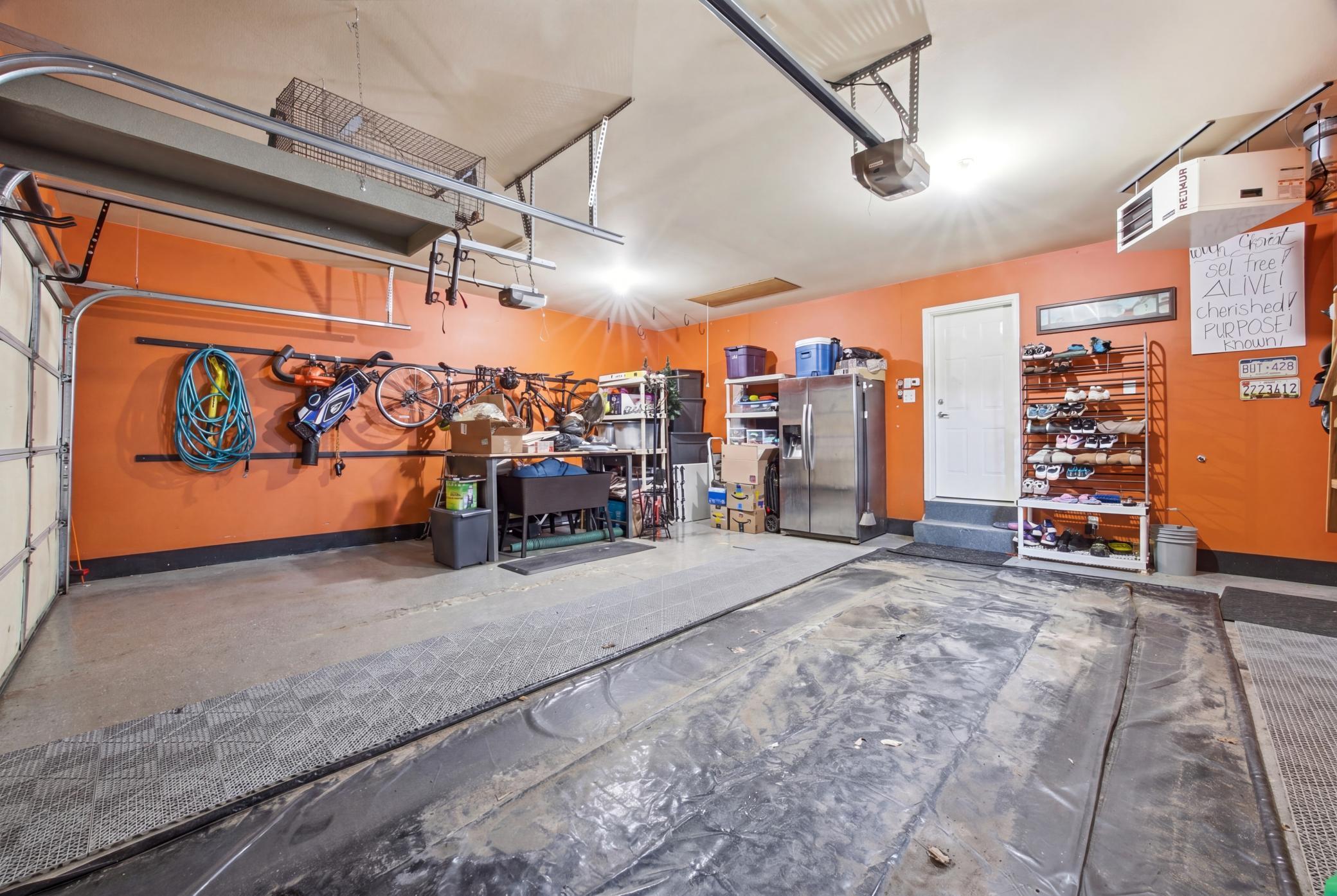 22X23 finished and heated garage