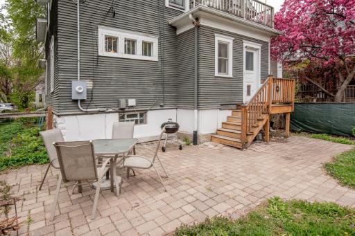 Large paver patio, great for entertaining on those summer nights!
