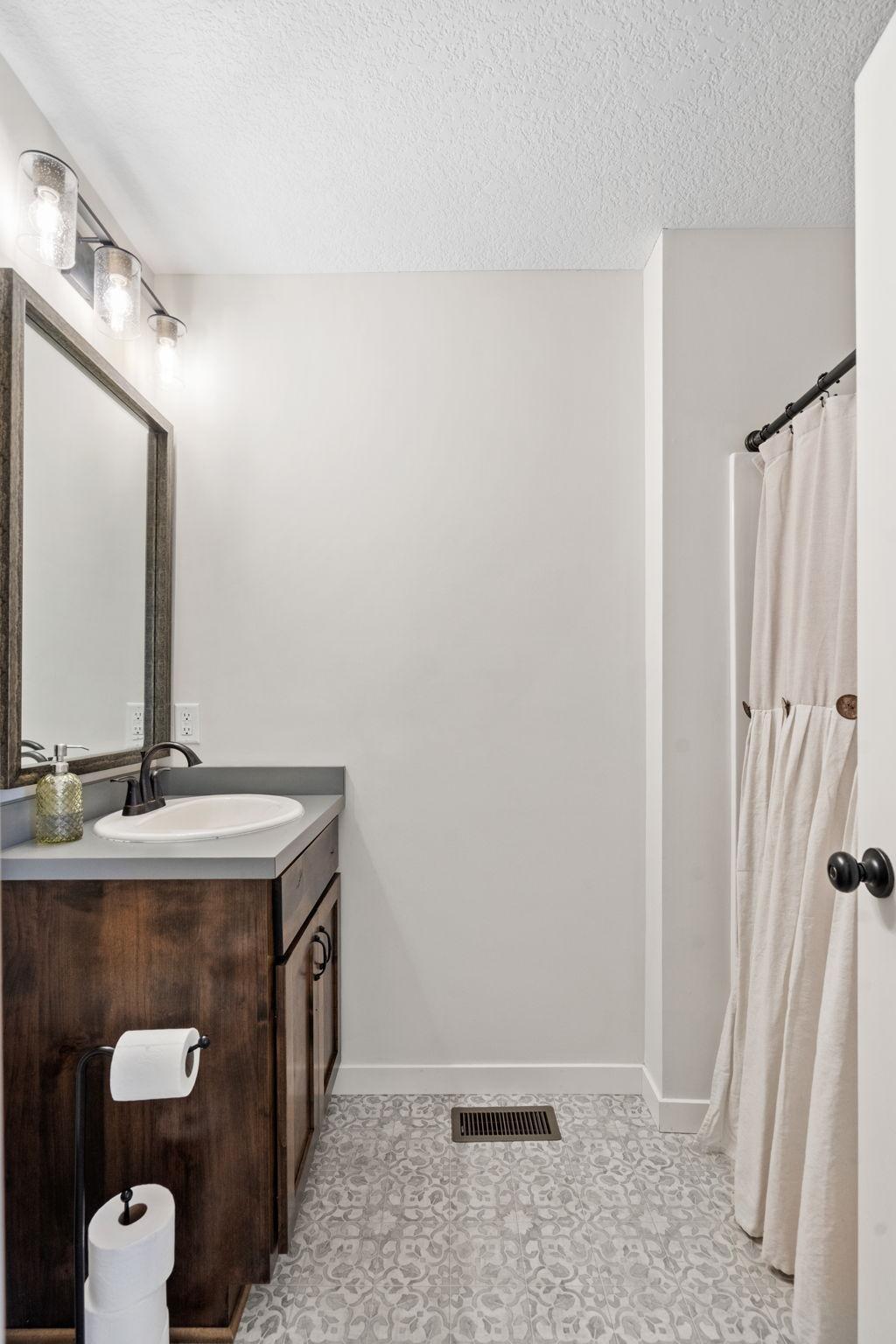 Upper level bathroom