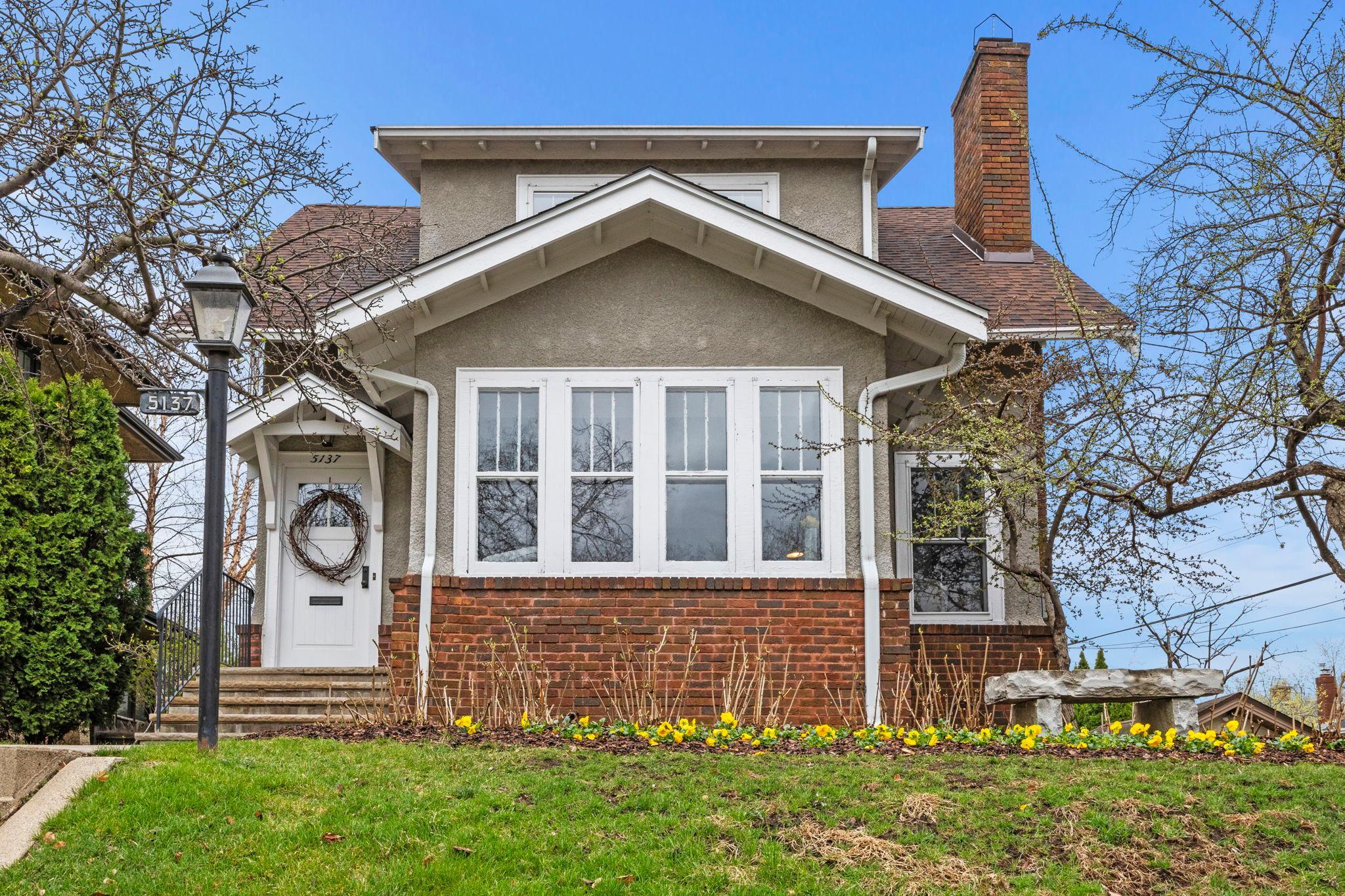 Front of home close up