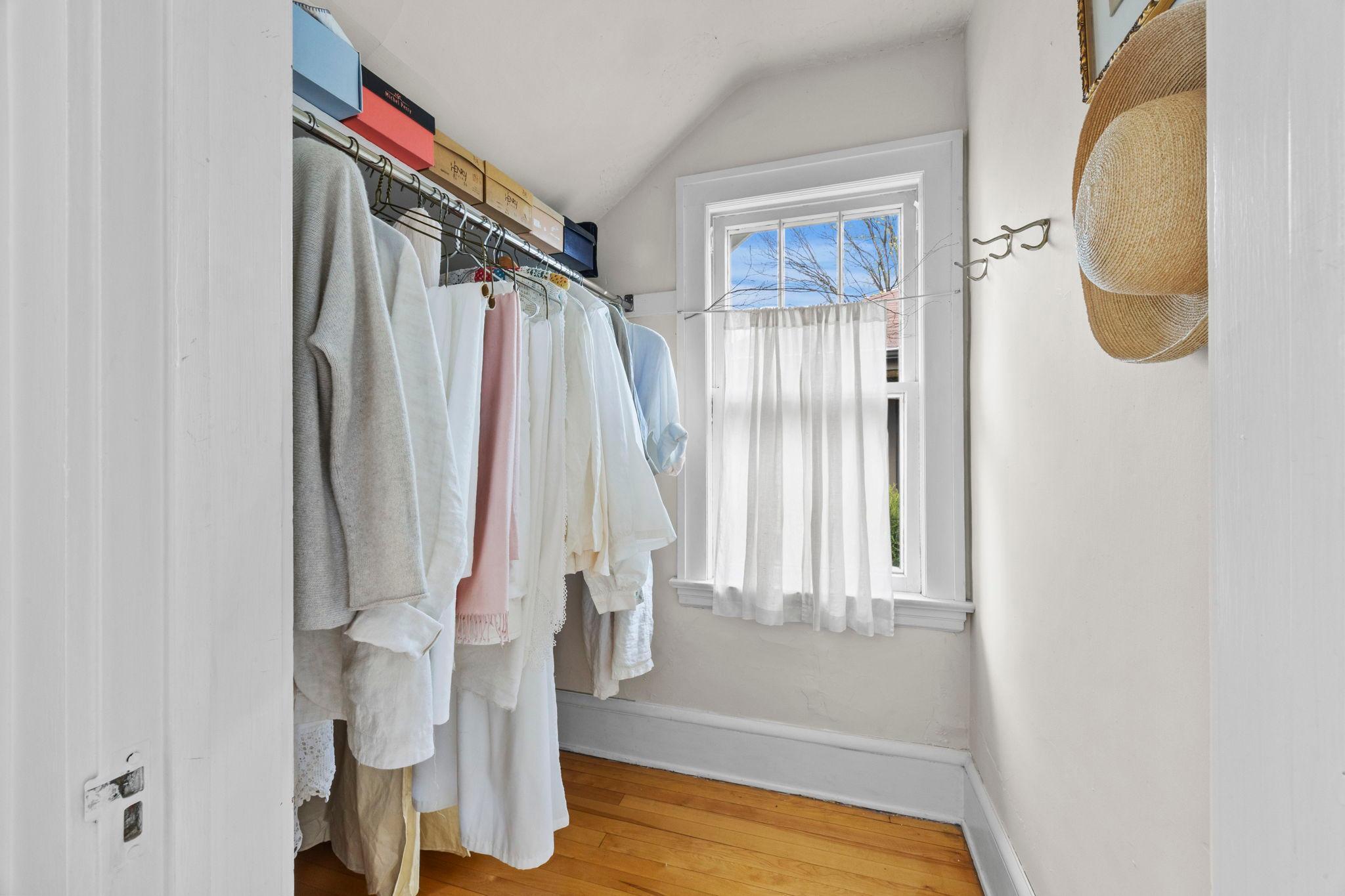 Primary walk in closet