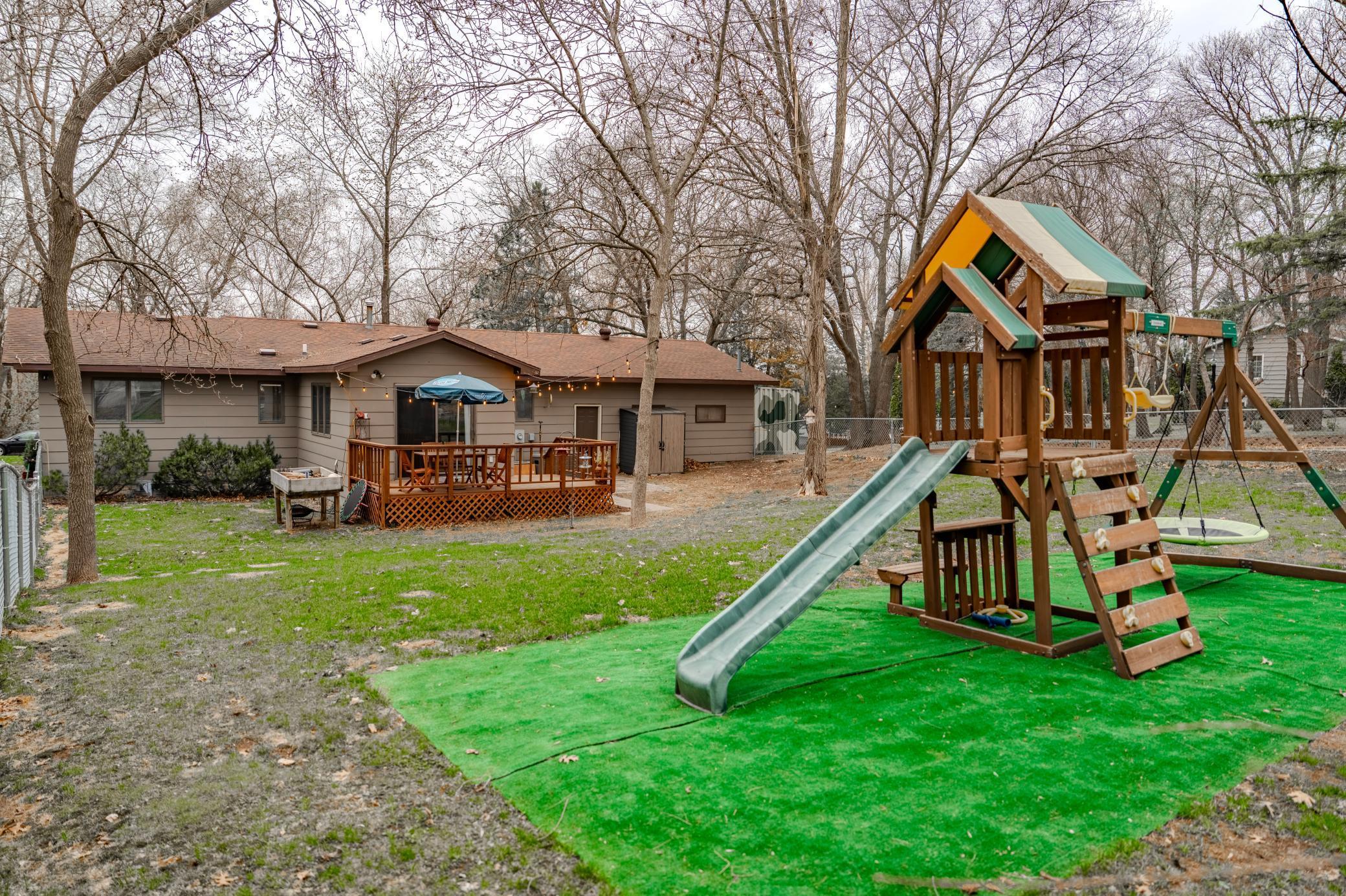 Backyard fenced for fun!