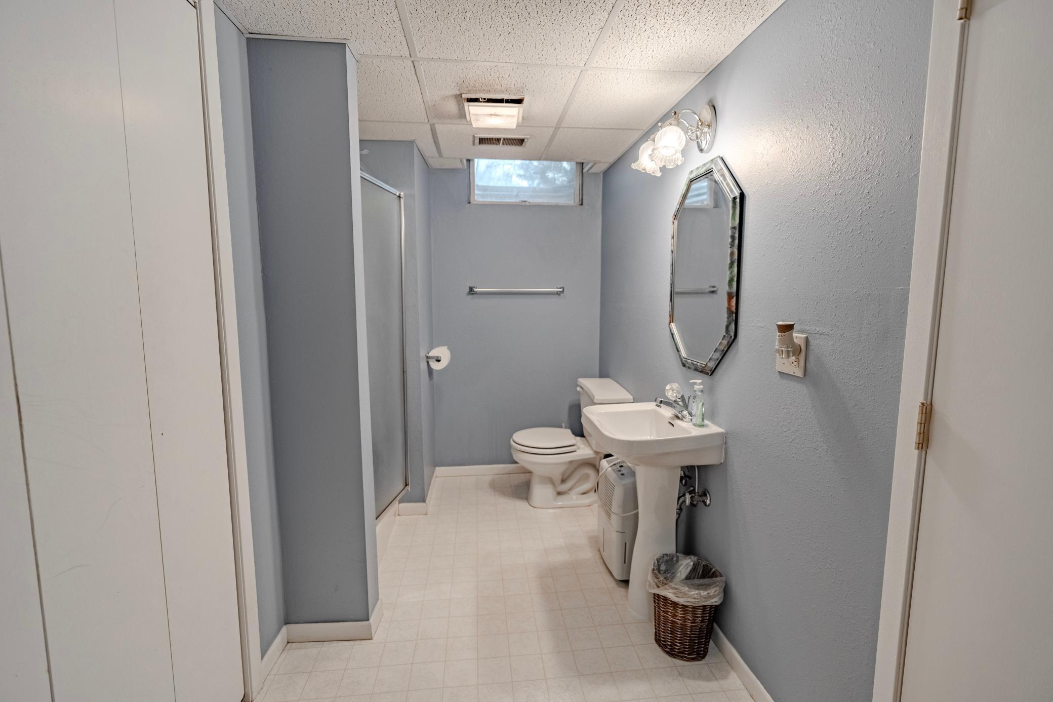 Basement bathroom