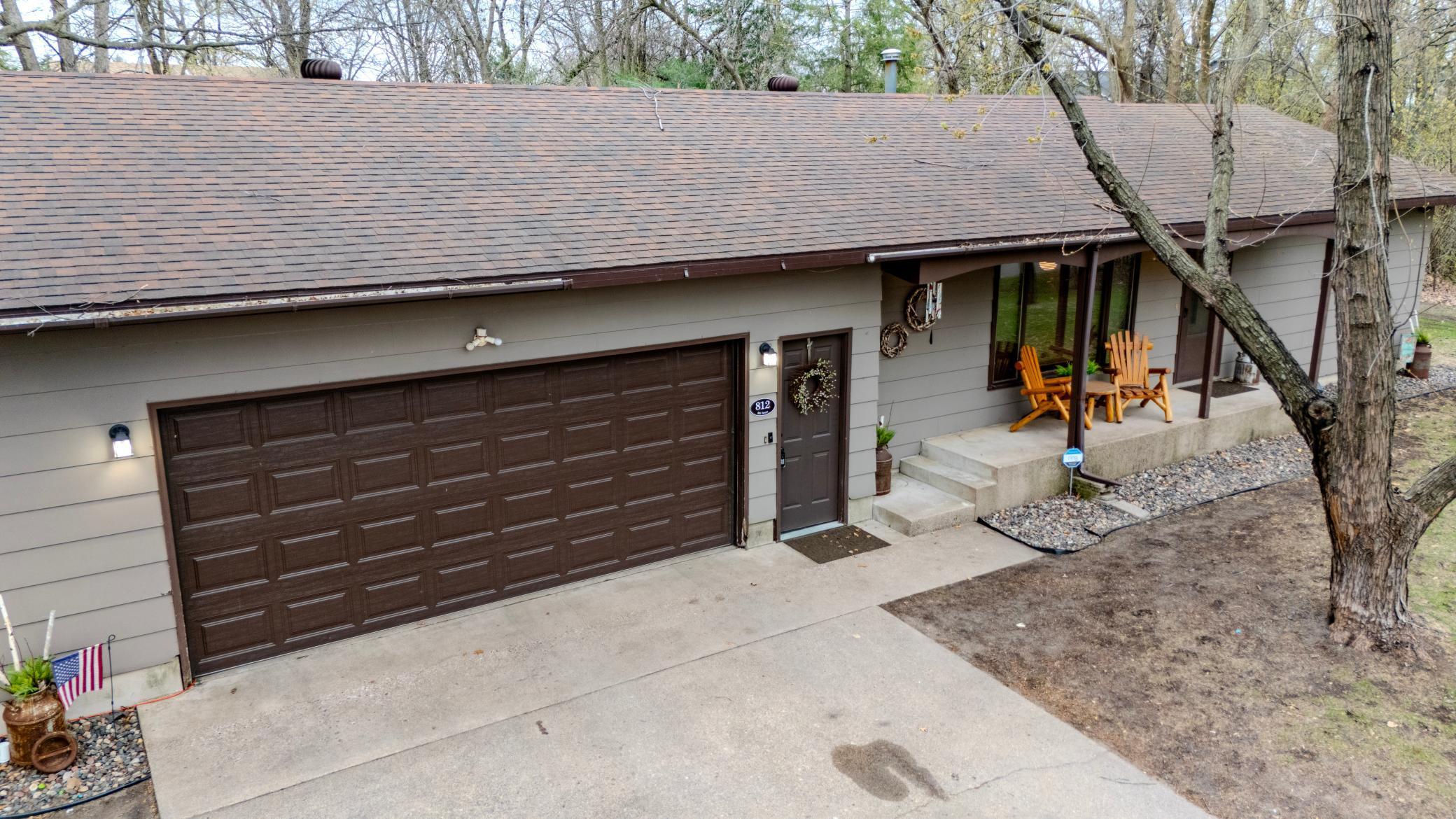 Front of home with double car garage