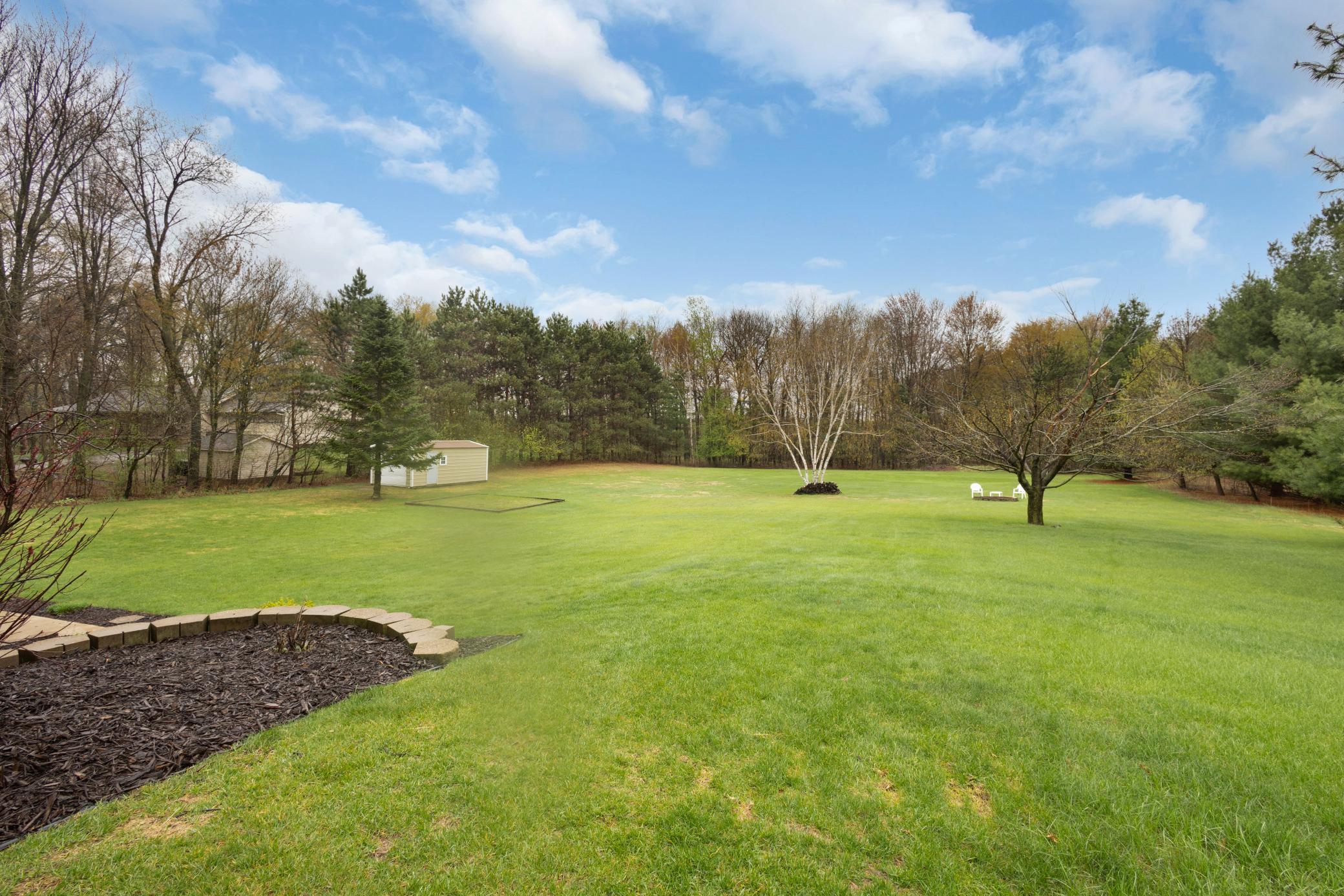 Spacious back yard