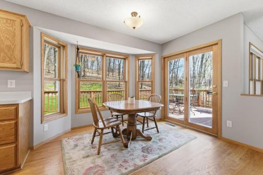 Enjoy your meals here with stunning views, or take a step out on the deck and relax and listen to the birds.