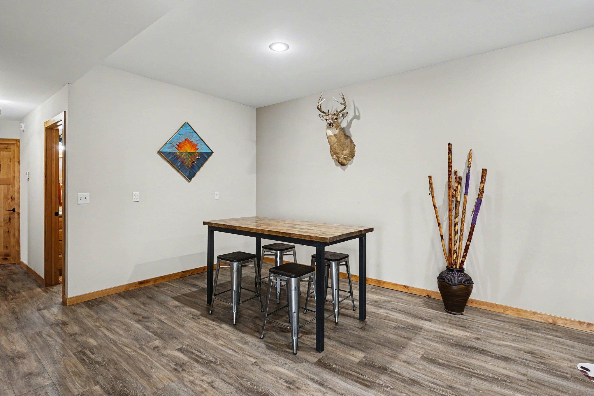 Flex space ready for game night!