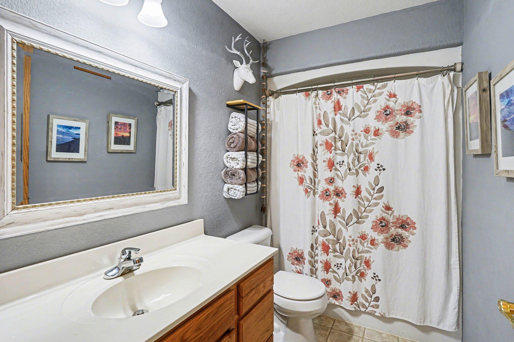 Primary bathroom.