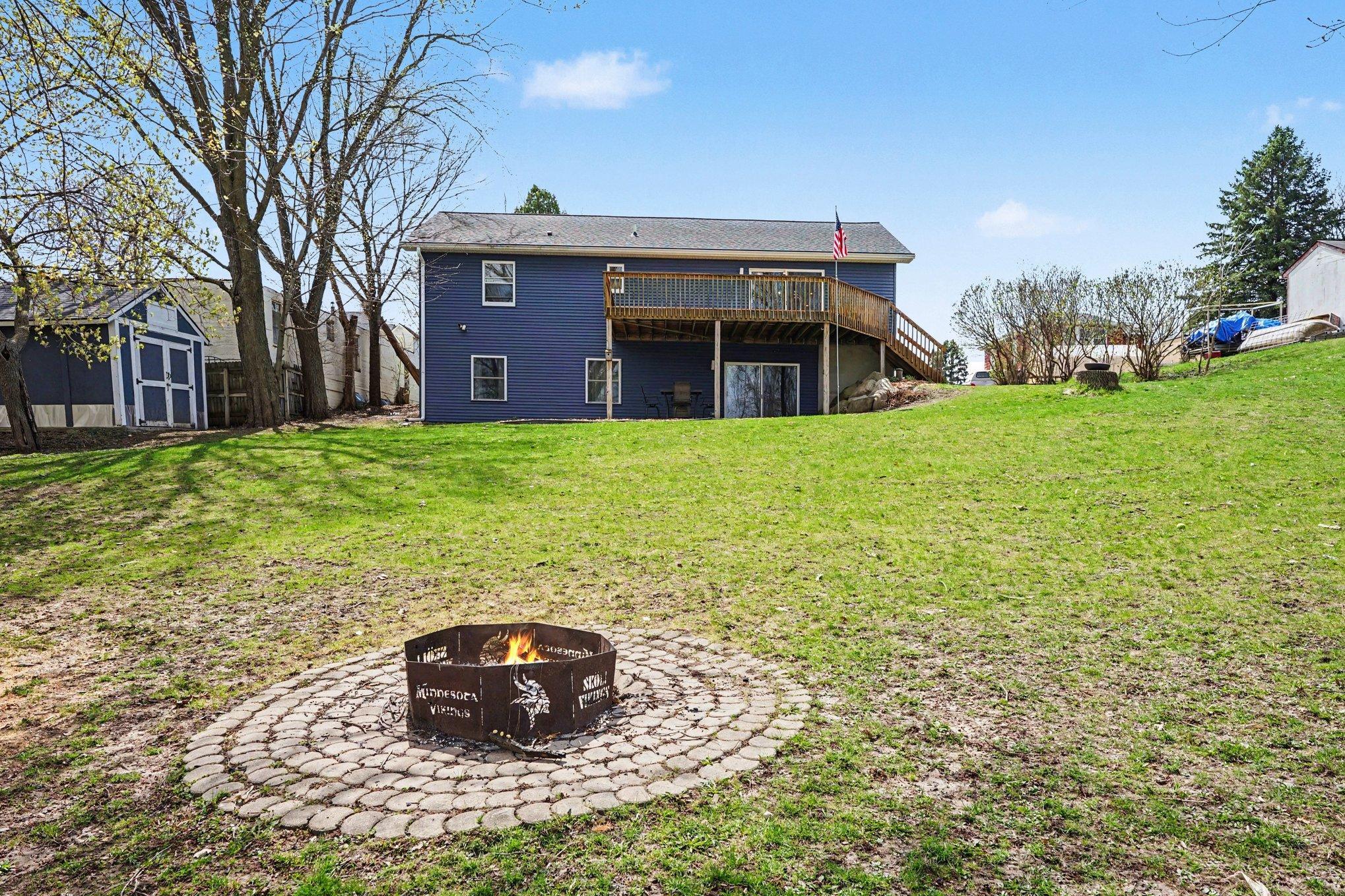 Firepit perfect for cool summer evenings!